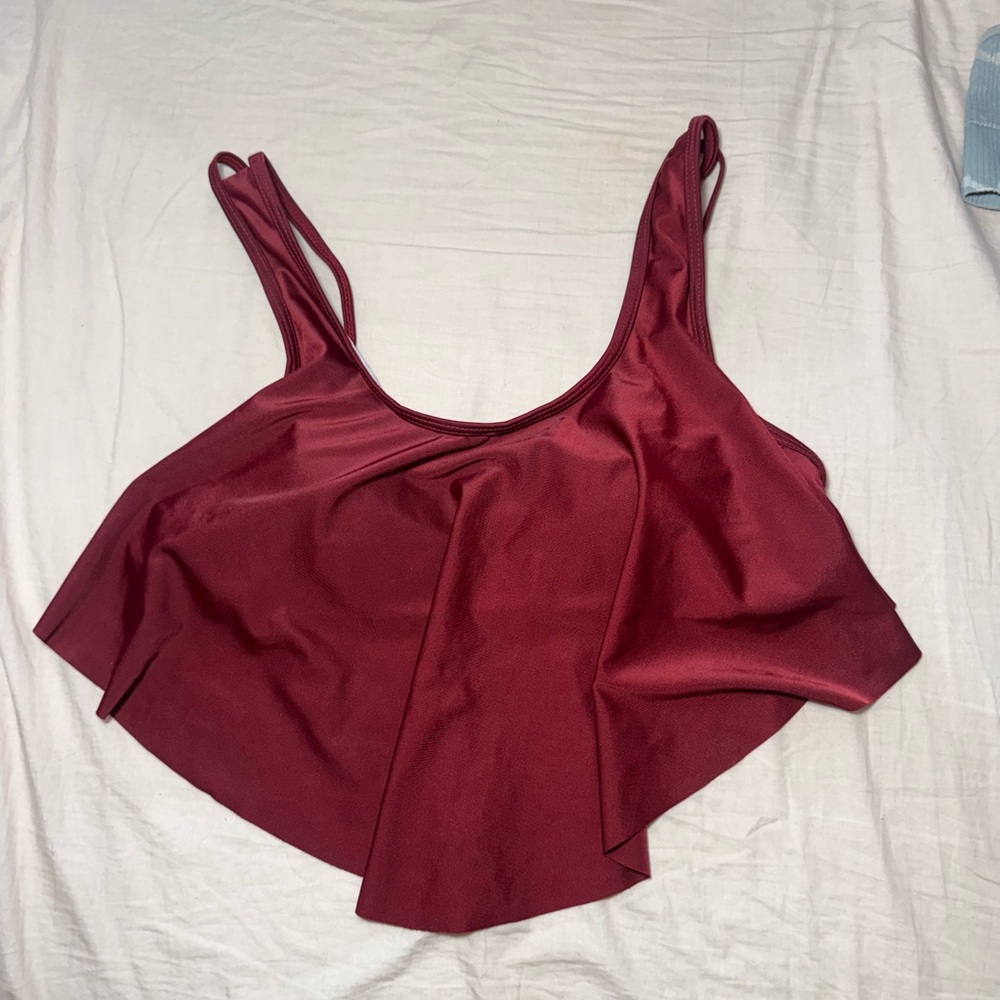 Elegant Burgundy Bikini Top